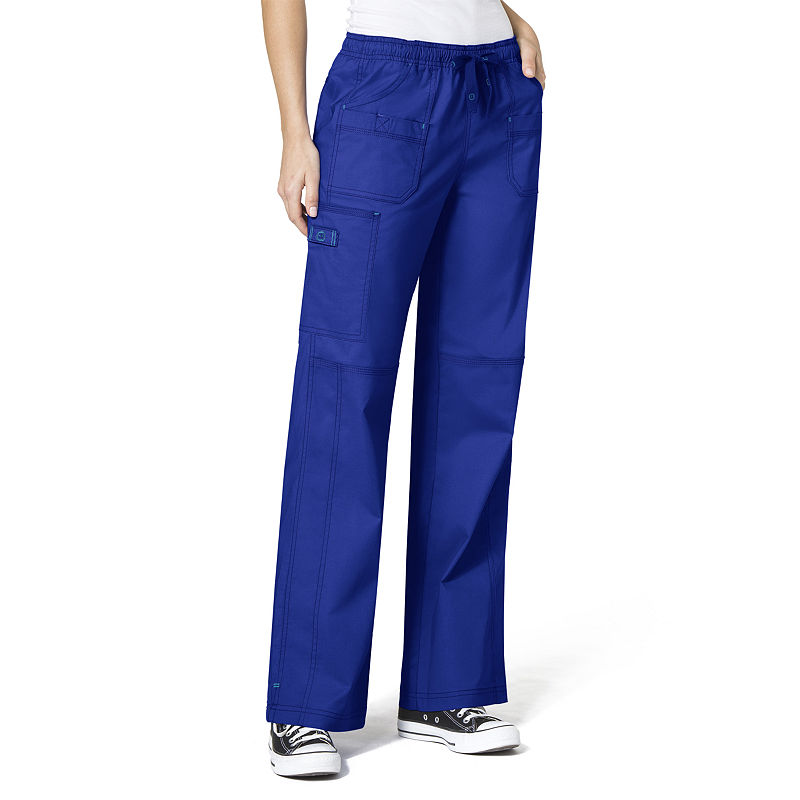 Wonder Wink Wonderwink Wonderflex 5108 Faith Multi-Pocket Cargo Pant - Petite, Womens, Size Xx-Small Short, Blue