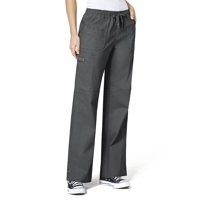 Wonder Wink Wonderwink Wonderflex 5108 Faith Multi-Pocket Cargo Pant - Tall & Tall Plus, Womens, Size X-Large Long, Gray