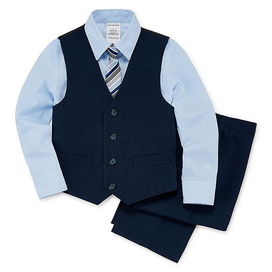Van Heusen Boys 4-Piece Formal Dresswear Vest Set