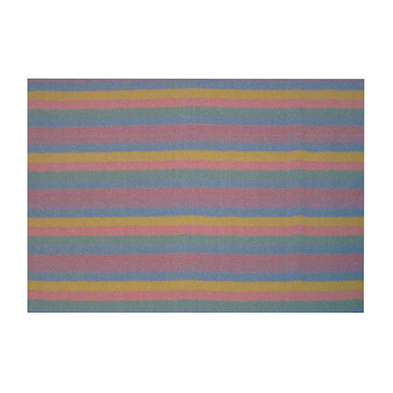Pastel Delicate Rectangular Indoor Rugs Color Pink