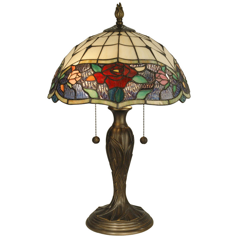 Dale Tiffany Rose Border Table Lamp