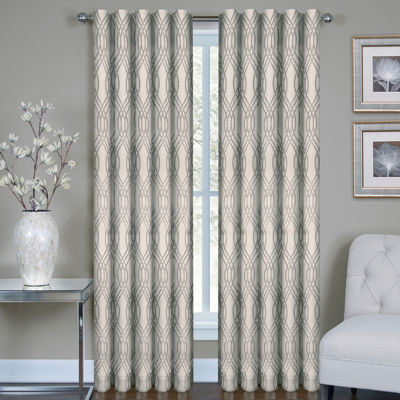 Buzby Metallic Rod Pocket Curtain Panel Jcpenney Color Gray Silver