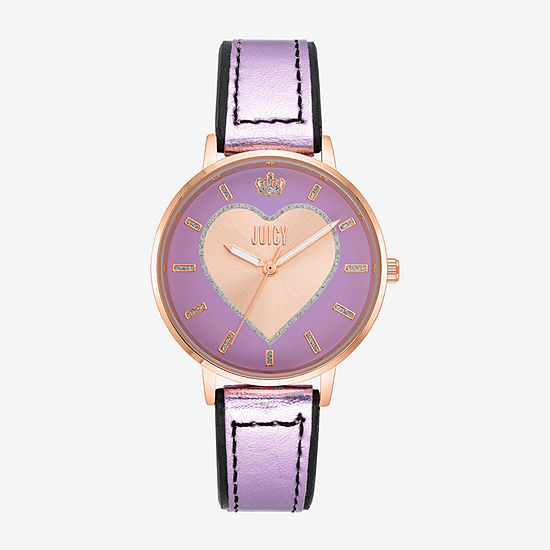 Juicy By Juicy Couture Womens Purple Strap Watch Jc/5030rglv