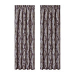 Five Queens Court Dominique Energy Saving Light-Filtering Rod Pocket Set of 2 Curtain Panel