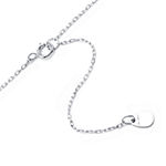 Silver Treasures Friends Forever Sterling Silver 16 Inch Cable Pendant Necklace