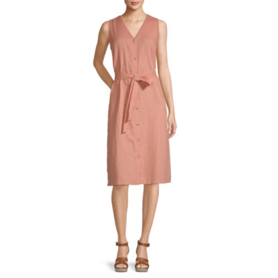 liz claiborne sleeveless fit & flare dress