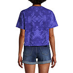 Stitch Juniors Womens Cropped Graphic T-Shirt