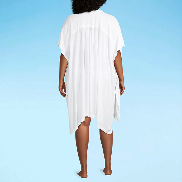 Outdoor Oasis Womens Dress Swimsuit Cover-Up