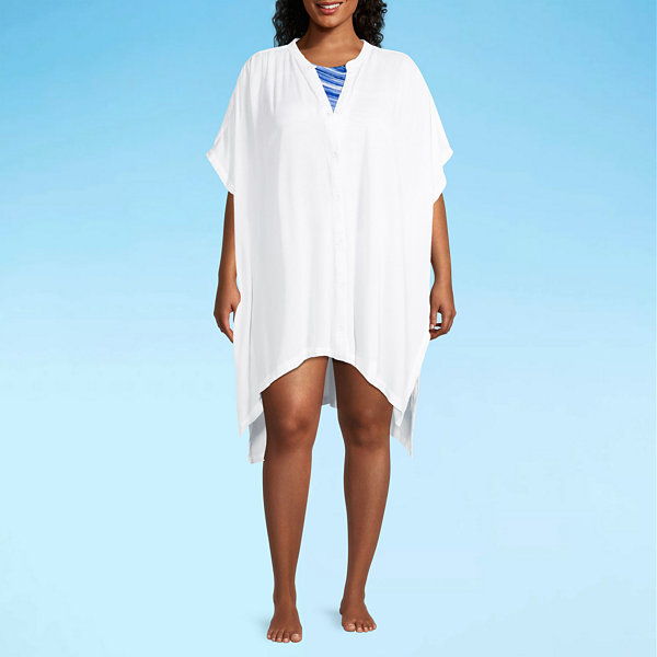 Outdoor Oasis Womens Dress Swimsuit Cover-Up