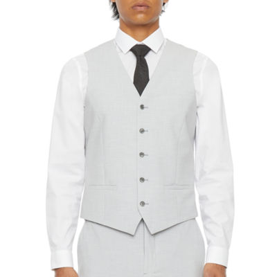JF J.Ferrar 360 Mens Slim Fit Suit Vest - Slim