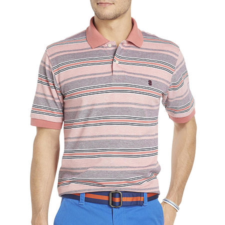 Izod Short-sleeve Multi-striped Polo Shirt | Eizzy