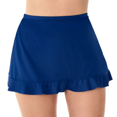 St john's bay store high waisted swim skirt