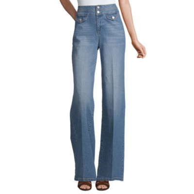 colored wide leg jeans