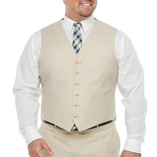 Stafford Super Suit Mens Stretch Classic Fit Suit Vest - Big and Tall