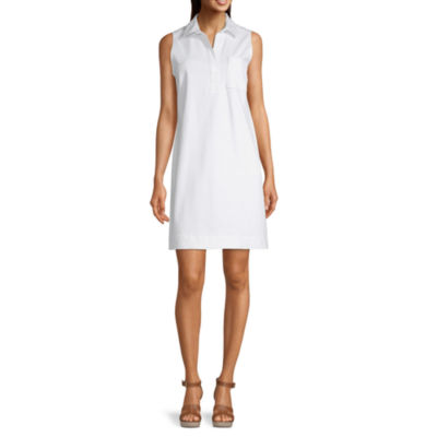 liz claiborne white dress