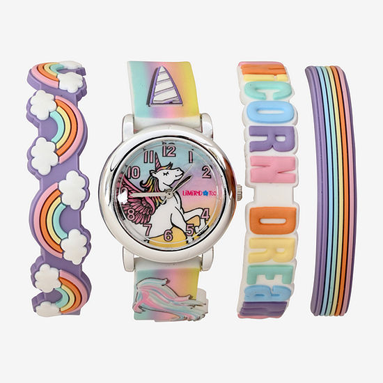 Limited Too Girls Multicolor 4-pc. Watch Boxed Set Lmt20007jc21