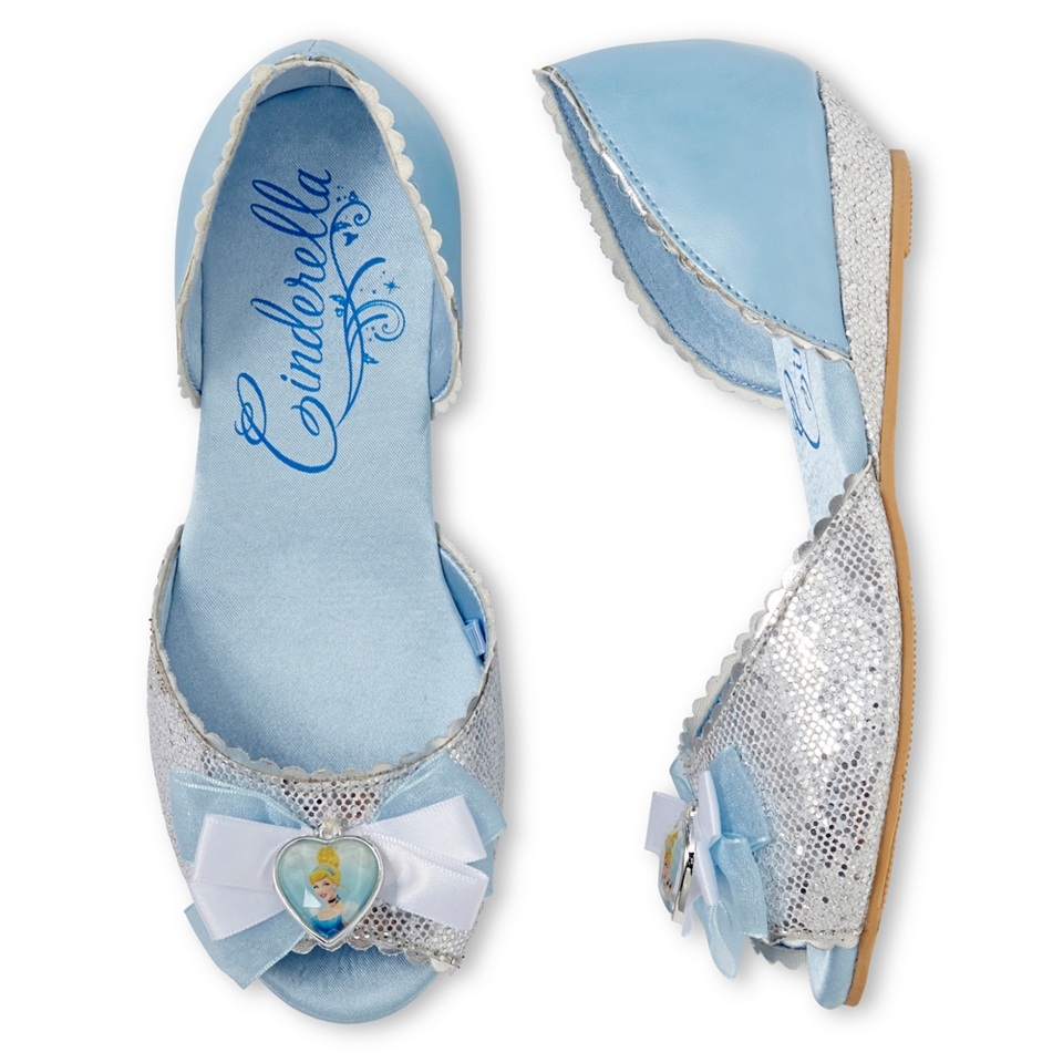 Disney Cinderella Girls Costume Shoes, Blue, Girls