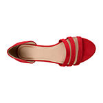 Journee Collection Womens Gildie Open Toe Slip-On Shoe