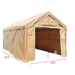 ALEKO Outdoor Gazebo Carport Canopy Tent with Sidewalls
