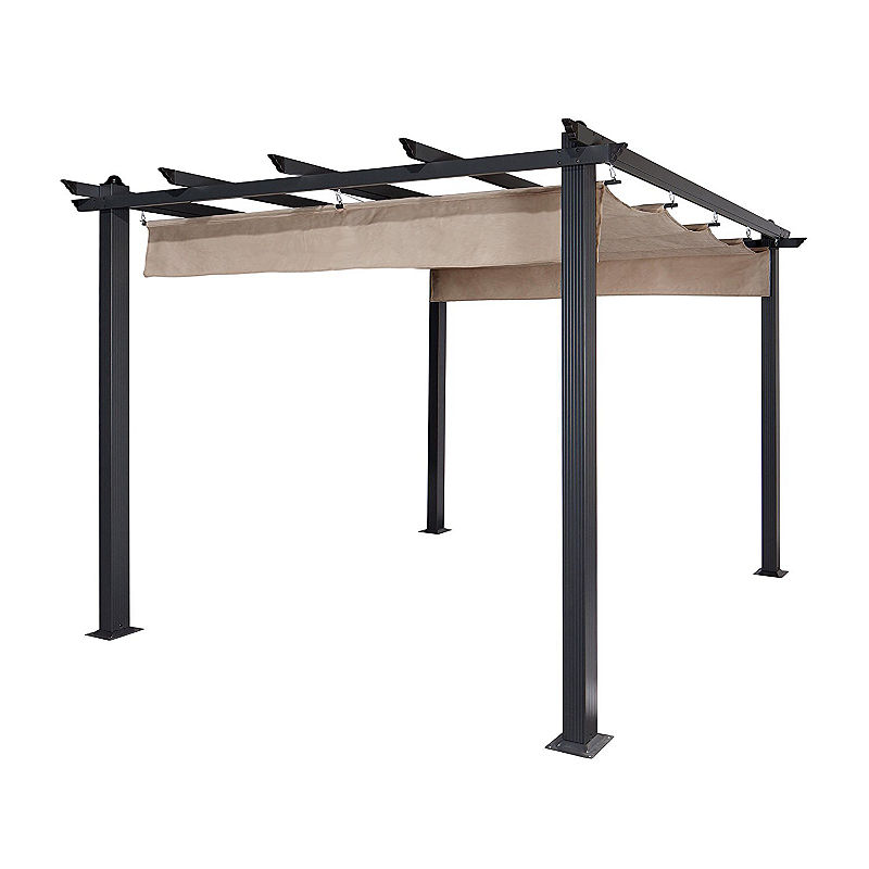 Aleko Outdoor Pergola Patio Canopy Gazebo, Beige