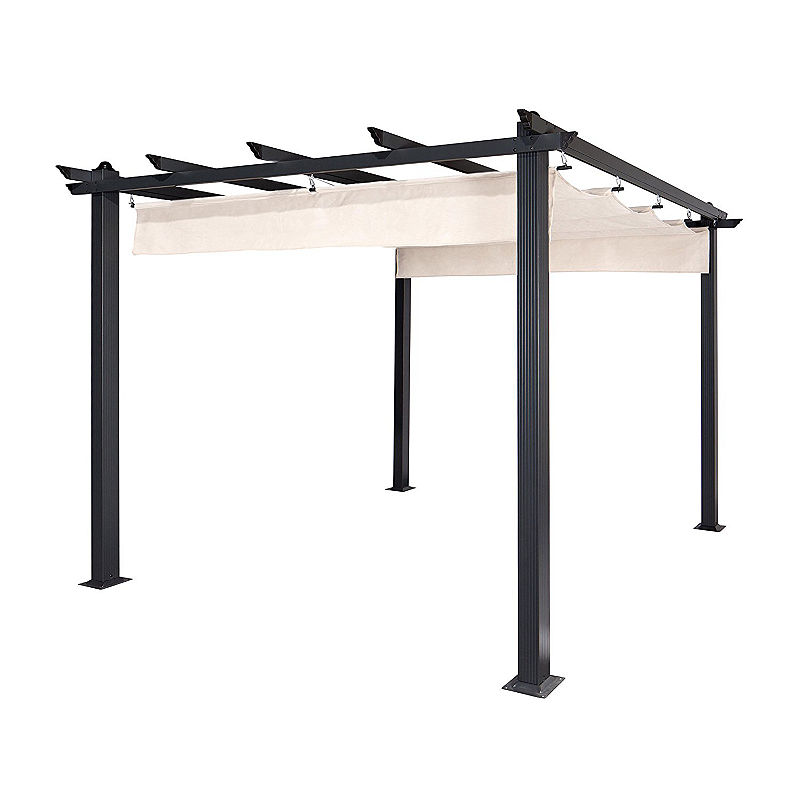 Aleko Outdoor Pergola Patio Canopy Gazebo, White