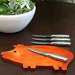 Oster Baldwyn 4 piece 4.5 inch Stainless Steel Steak Knife Set