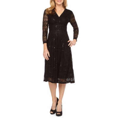 ronni nicole black lace dress