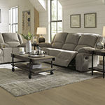 Signature Design by Ashley Dryden Collection Pad-Arm Reclining Loveseat