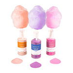 Nostalgia Cotton Candy Flossing Sugar - Grape, Pink Bubble Gum, Orange - 3 Pack