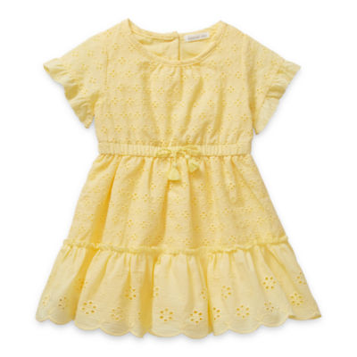 yellow empire waist dress