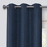 Regal Home Surfaces Solid Light-Filtering Grommet Top Single Curtain Panel
