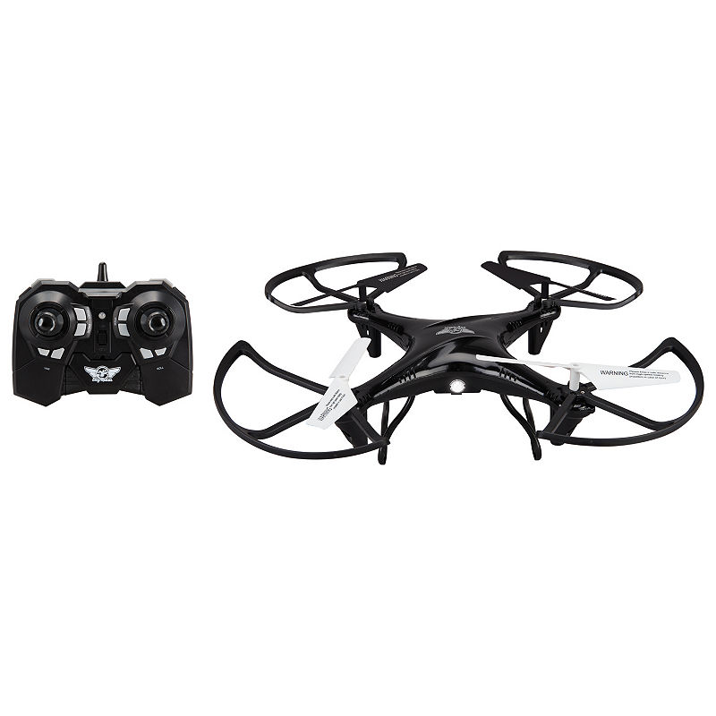 Sky Rider Drc377B Falcon 2 Pro Quadcopter Drone With Video Camera, Black