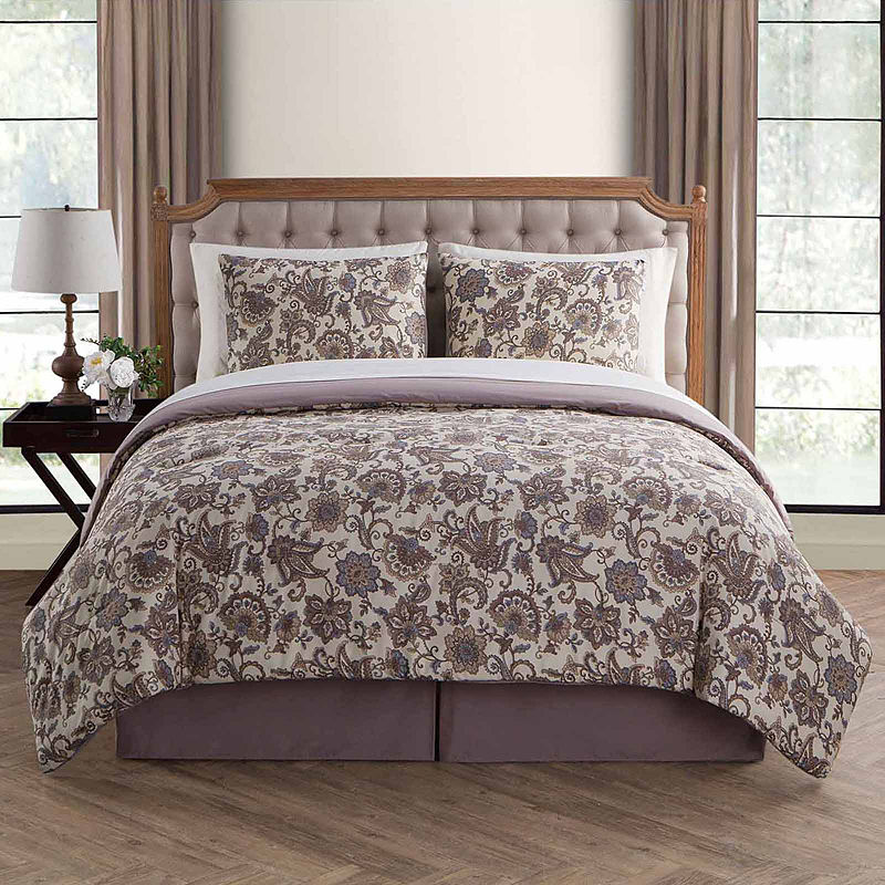 Vcny Avon Complete Bedding Set With Sheets, Twin