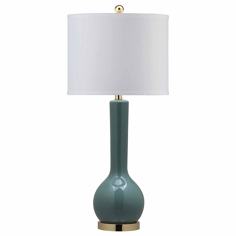 Safavieh Mae Long Neck Ceramic Table Lamp, Blue