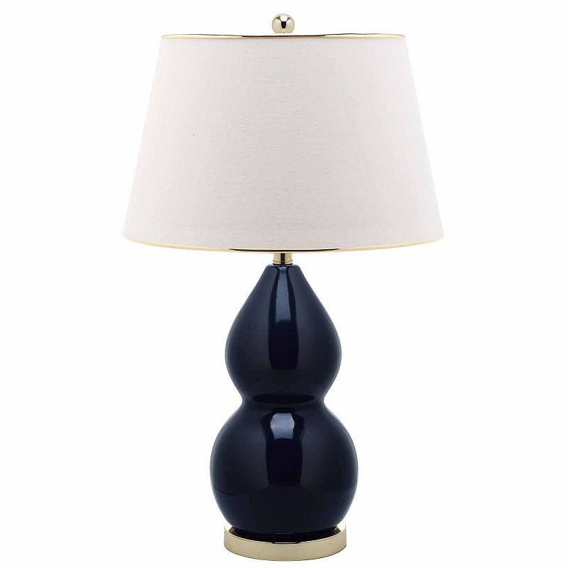 Safavieh Jill Double Gourd Ceramic Lamp, Blue