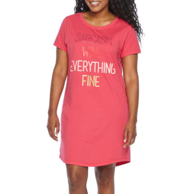 women's short sleeve nightshirt