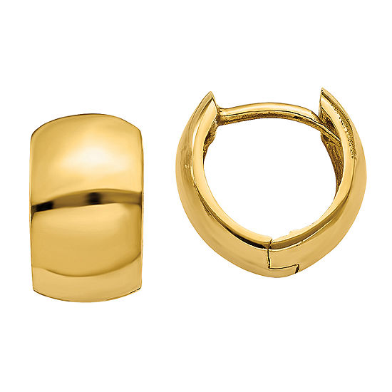 14K Gold 7mm Hoop Earrings