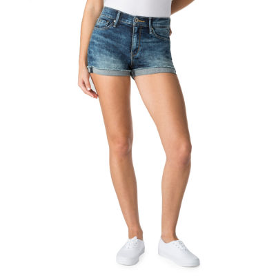 high waisted jean short