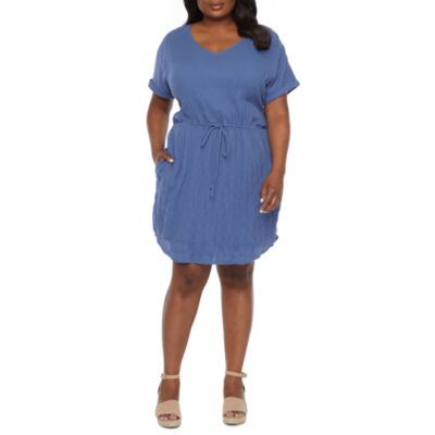 women's short sleeve shift dress