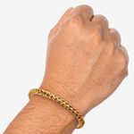 Shaquille O'Neal Xlg Stainless Steel 9 Inch Solid Wheat Chain Bracelet