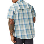 Free Country Big and Tall Mens Regular Fit Short Sleeve Plaid Button-Down Shirt