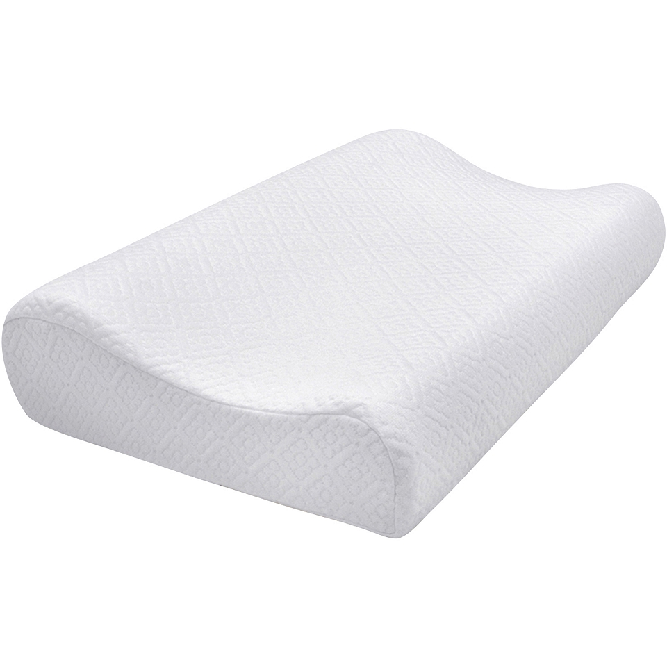 Pure Rest Classic Memory Foam Contour Support Pillow, White