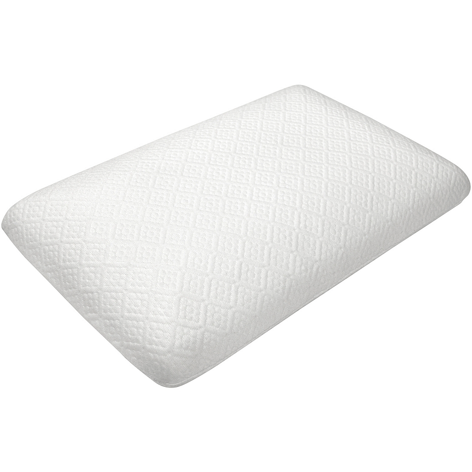 Pure Rest Classic Memory Foam Conventional Support Pillow, White
