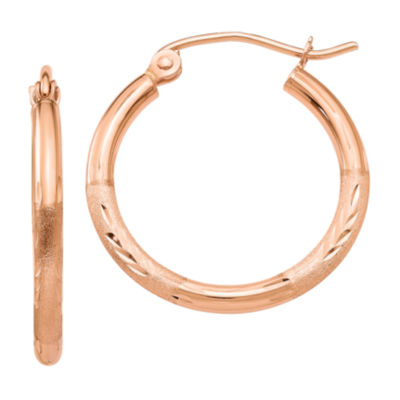 rose gold hoop earrings sale