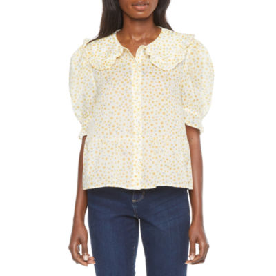 women's short sleeve peplum top