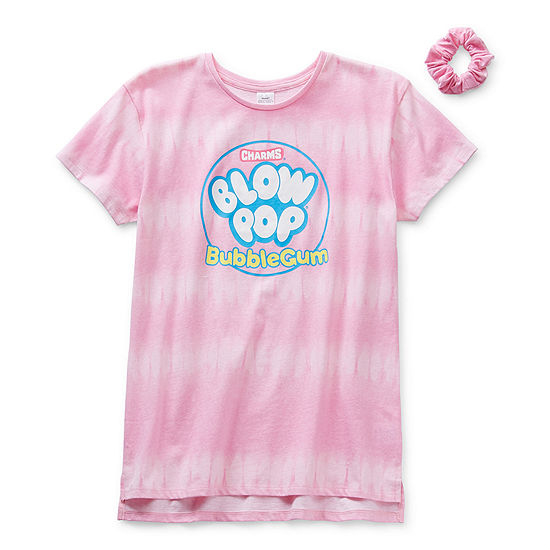 Charms Blow Pop Little & Big Girls Crew Neck Short Sleeve Graphic T-Shirt