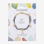 Footnotes Bff Gold Plate Over Brass 8 Inch Link Butterfly Star Bolo Bracelet