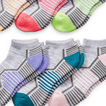 Xersion Little & Big Girls 6 Pair Low Cut Socks