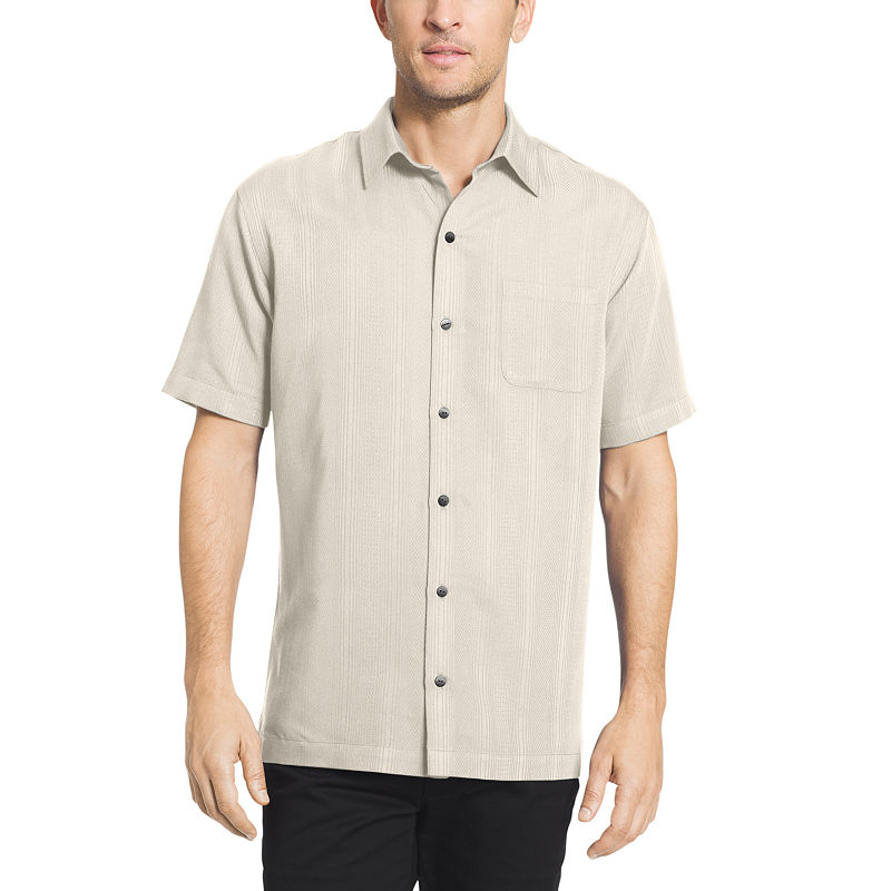 UPC 767672374265 product image for Van Heusen Short Sleeve Stripe Button-Front Shirt | upcitemdb.com