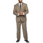 Stafford Super Suit Brown Tic Suit Separates - Big and Tall